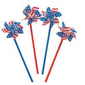 Pinwheel w/ Logo, PATRIOTIC 4" dia